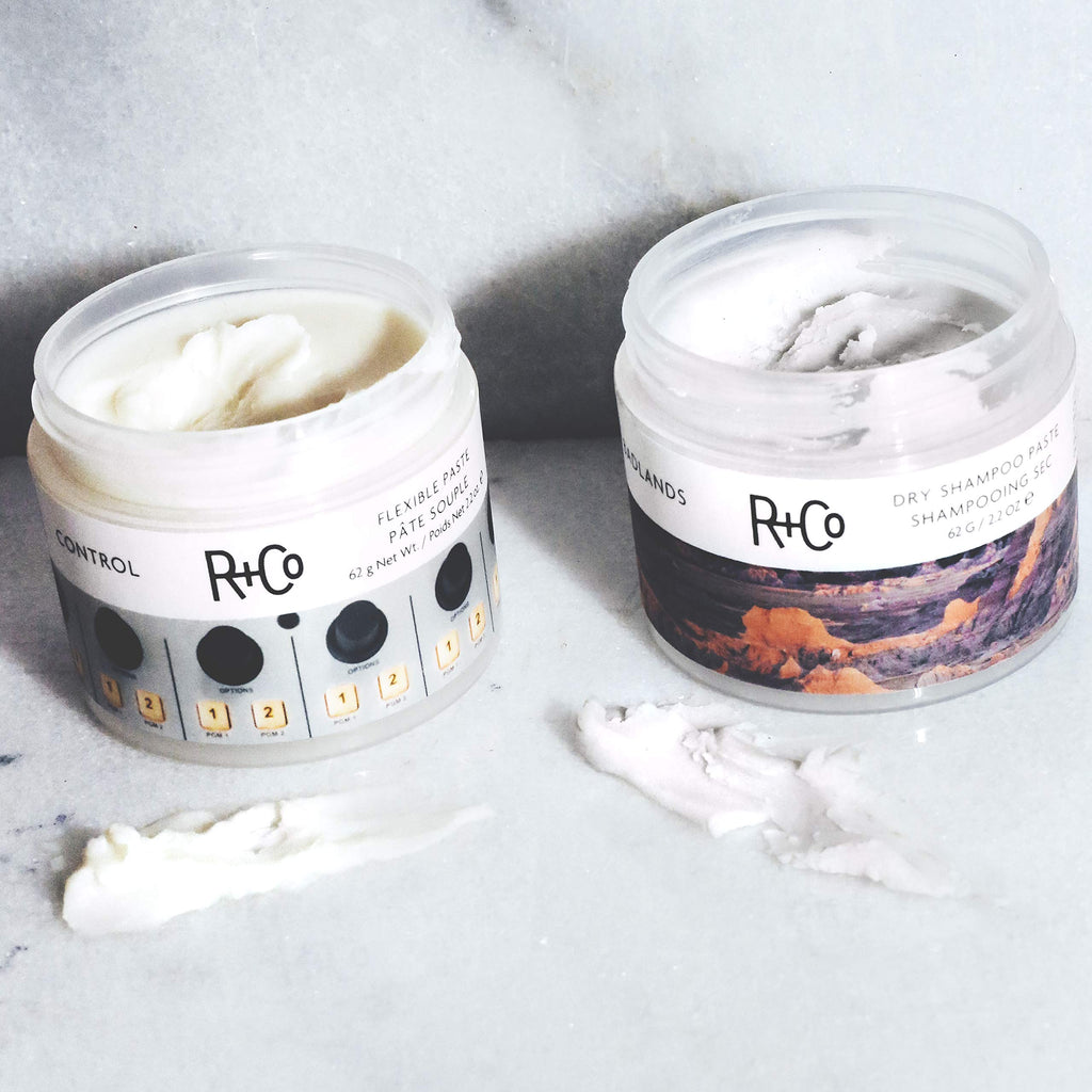 R+Co Control Flexible Paste | Strong Hold, Natural Finish | Vegan & Cruelty-Free | 2.2 oz
