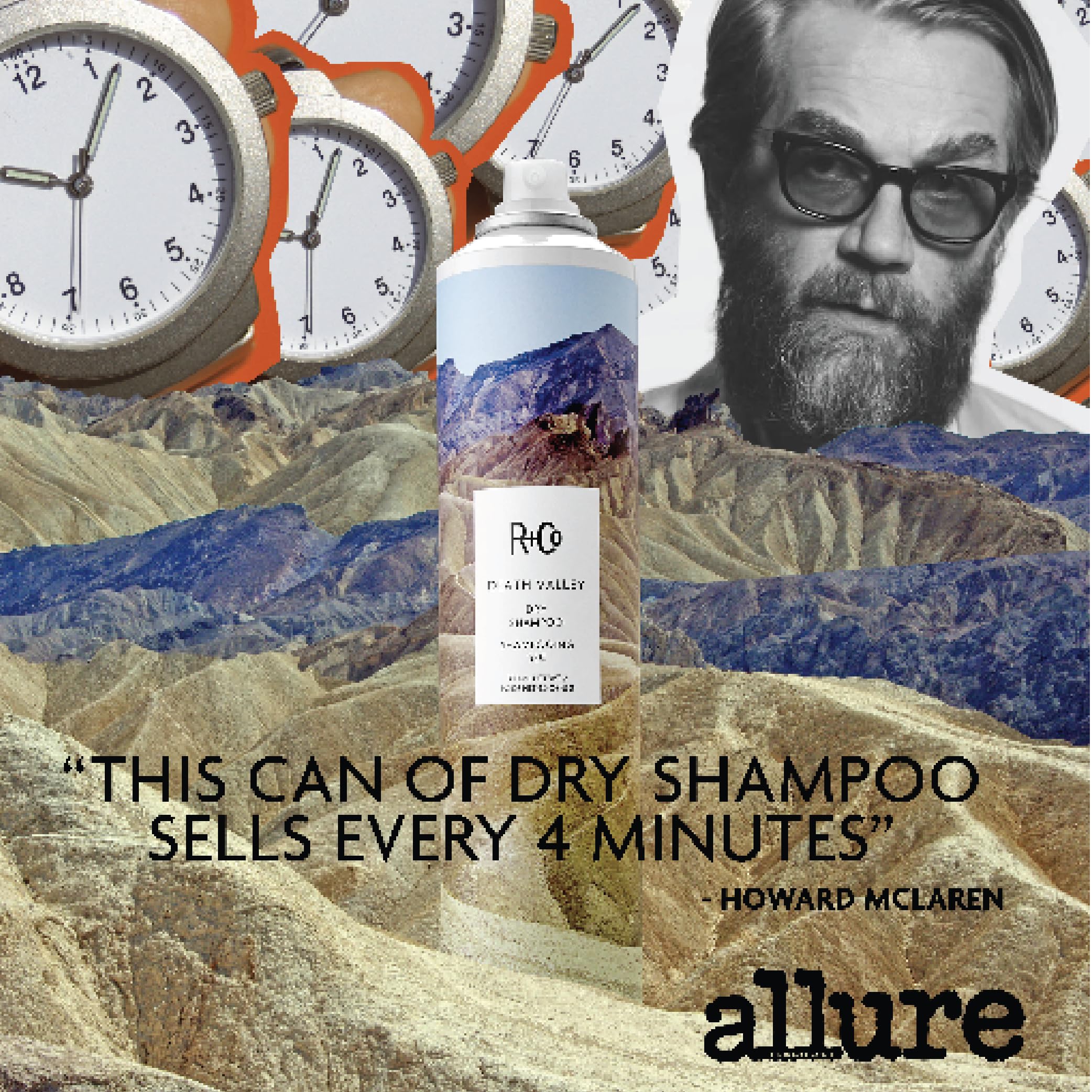 R+Co Death Valley Dry Shampoo Travel Size — TSA-Approved, Oil Control & Volume (2-Pack)