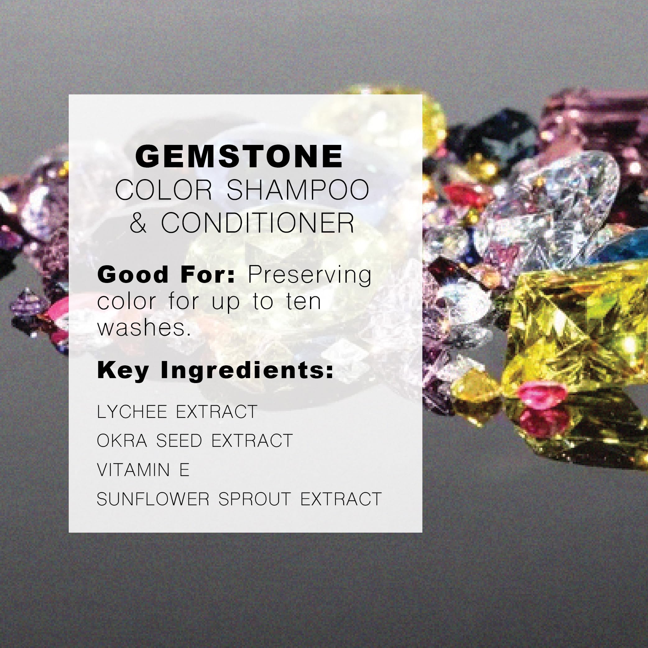 R+Co Gemstone Color Protection Travel Shampoo & Conditioner – 2oz Each | Color Preservation, Vegan & Cruelty-Free