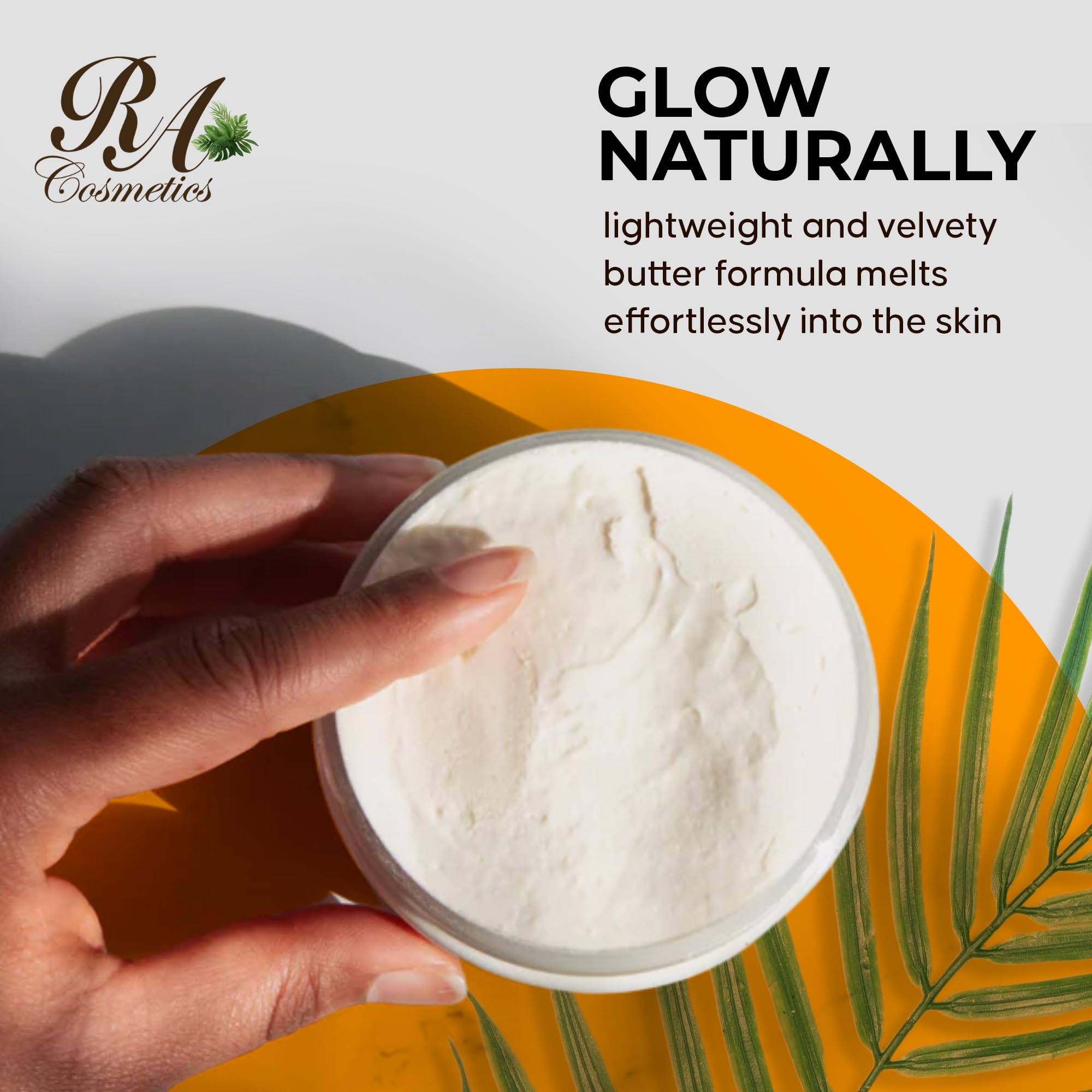 RA COSMETICS Whipped Shea Butter with Lemongrass – 100% Unrefined Ghana Sheabutter