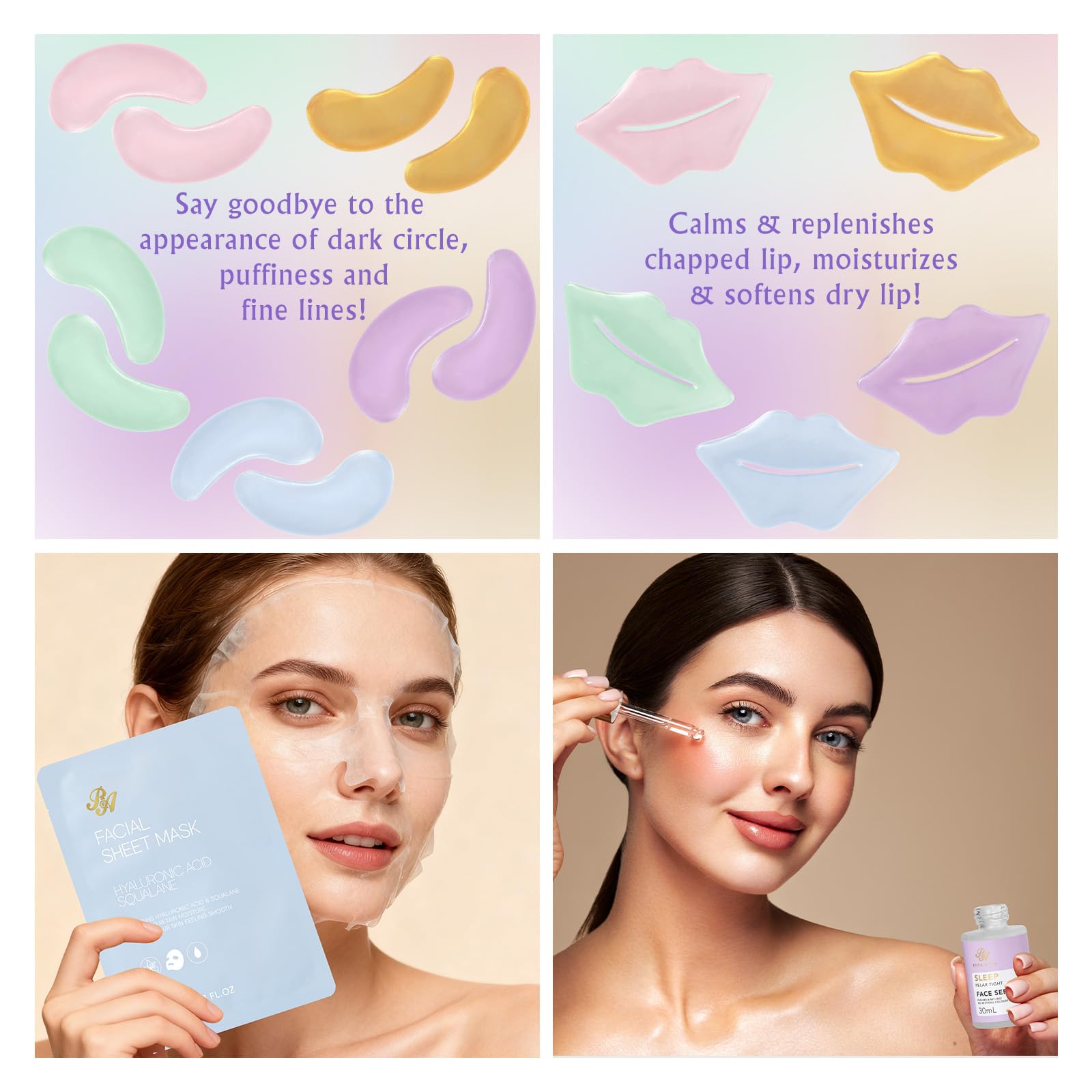 RA ROSA ACCA 36-Piece Skin Care Gift Set for Women – Hydrating Spa Kit