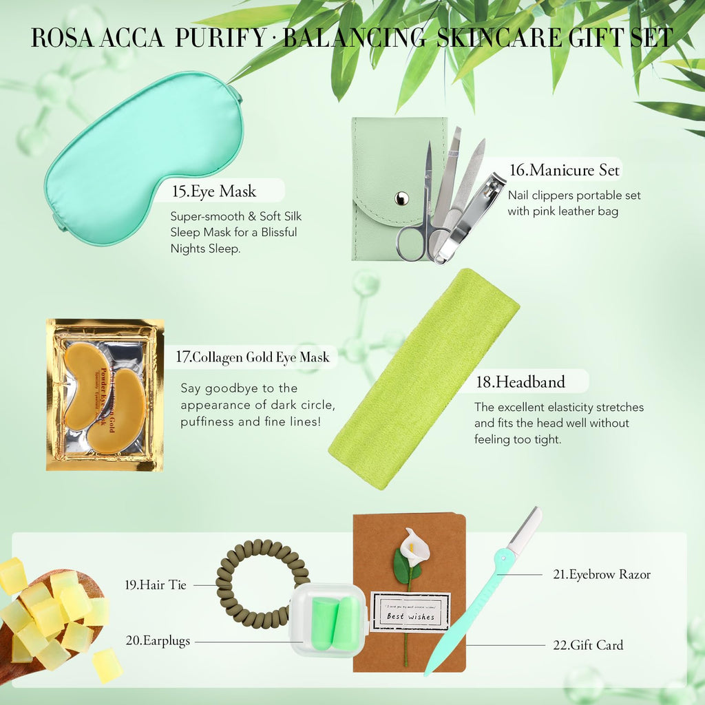 RA ROSA ACCA 30-Piece Skin Care Gift Set & Spa Kit