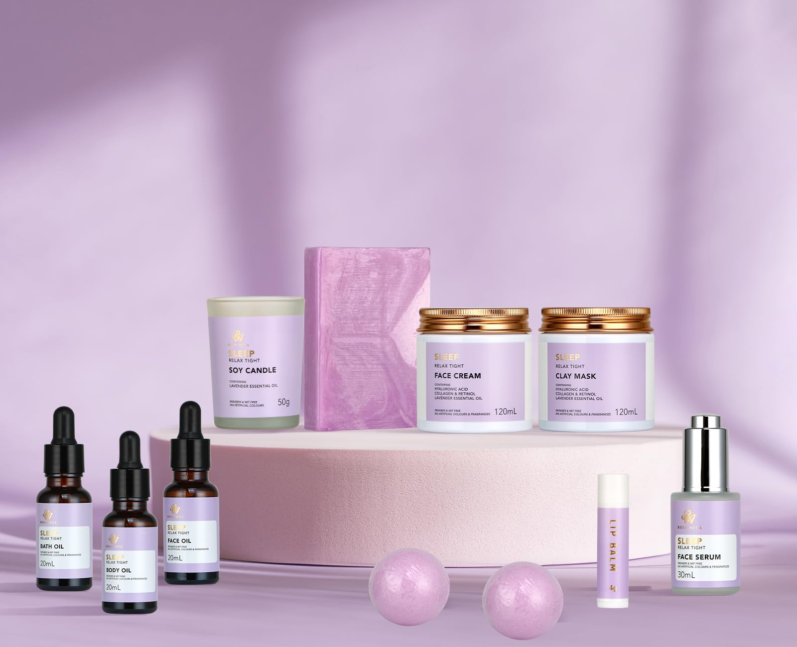 RA ROSA ACCA Valentines Day Gift Set – 30-Piece Skin Care & Bath Spa Collection