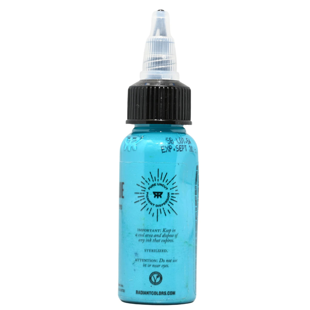Radiant Colors Sky Blue Tattoo Ink 1oz – Bright Airy Blue for Highlights & Cool Color Effects