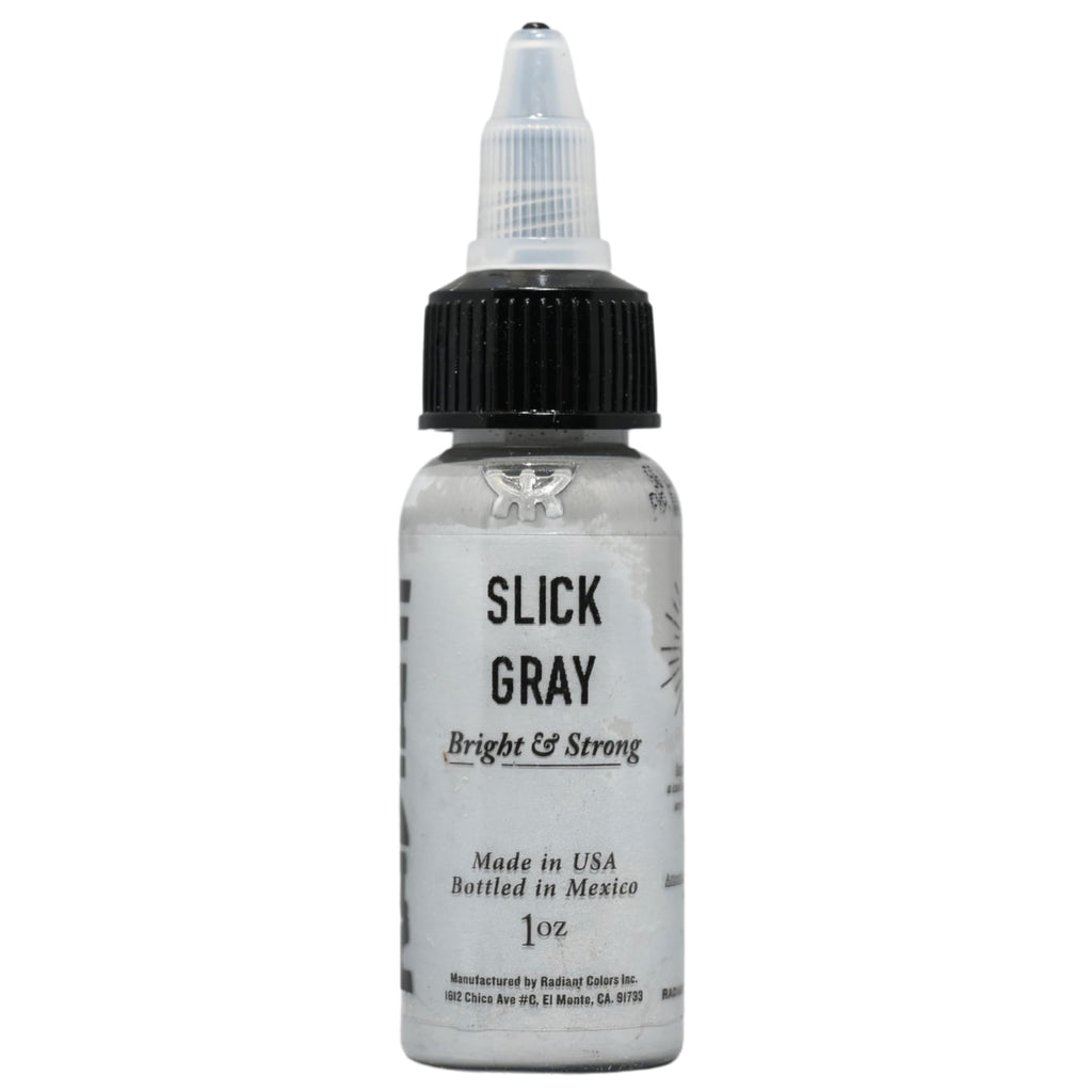 Radiant Colors Slick Gray Tattoo Ink 1oz – Cool Gray for Layering, Shading & Texture