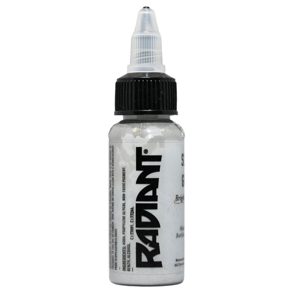 Radiant Colors Slick Gray Tattoo Ink 1oz – Cool Gray for Layering, Shading & Texture