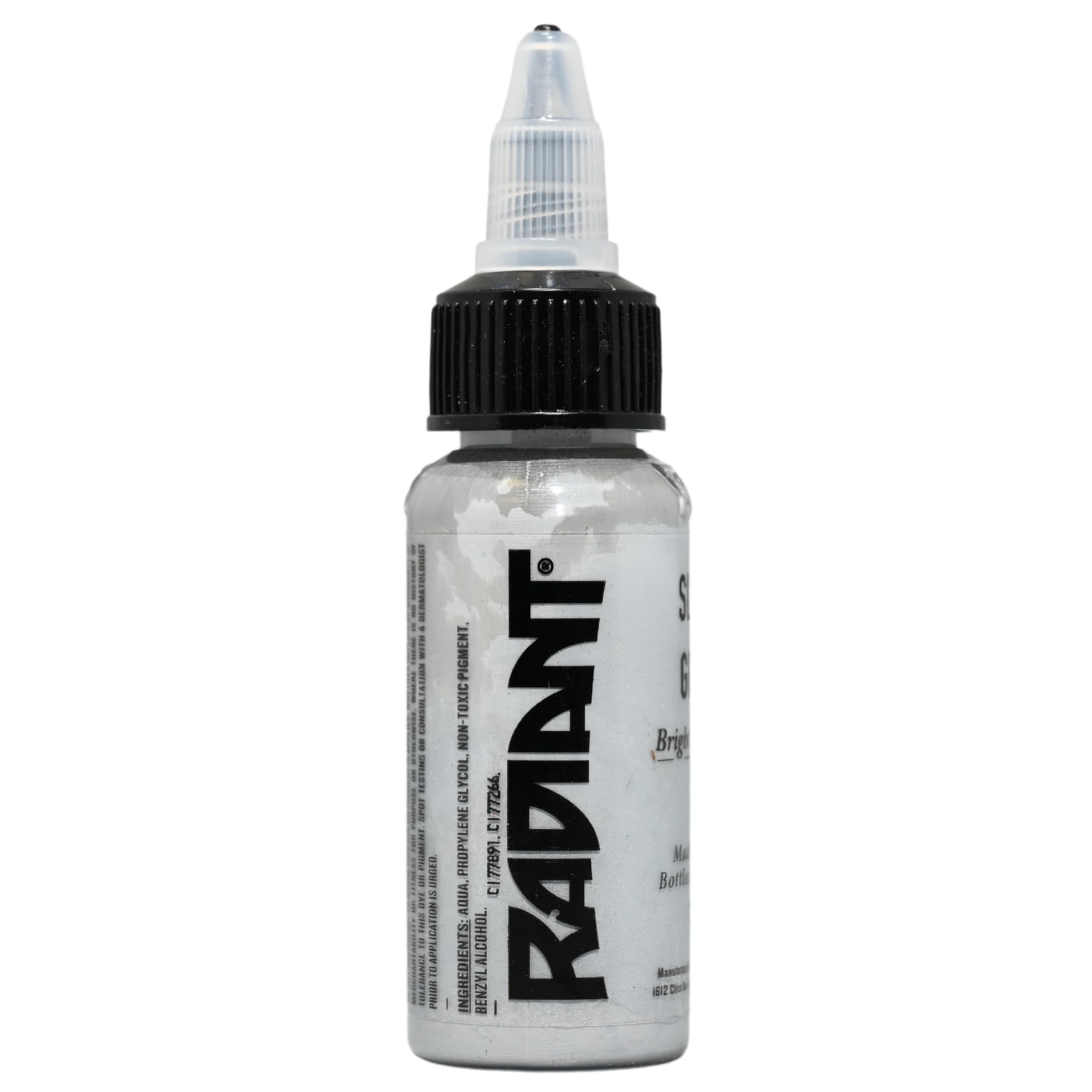 Radiant Colors Slick Gray Tattoo Ink 1oz – Cool Gray for Layering, Shading & Texture