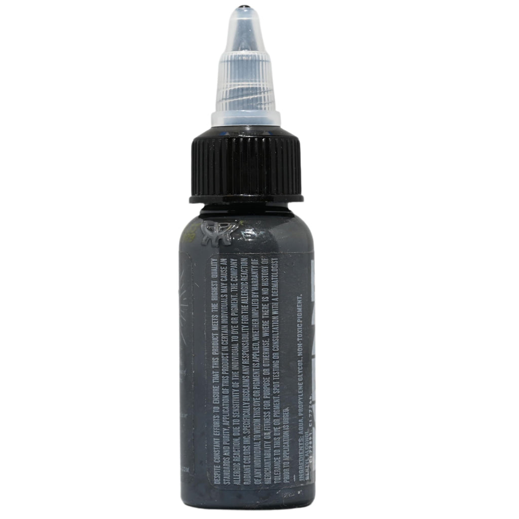 Radiant Colors Sly Gray Tattoo Ink 1oz – Smooth Mid Gray for Shading & Soft Contrast