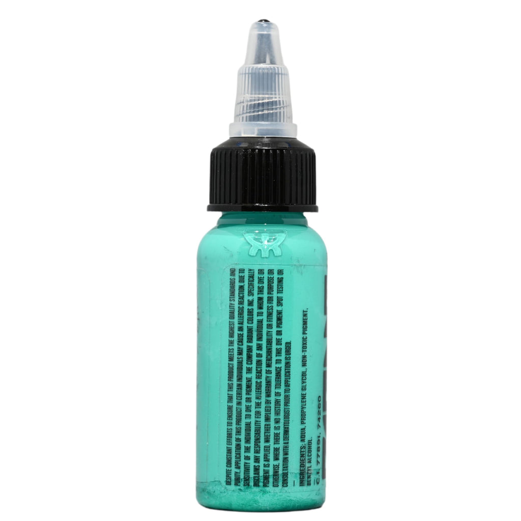 Teal Tattoo Ink 1oz Bottle by Radiant Colors – Bold Teal for Crisp Lines & Shading
