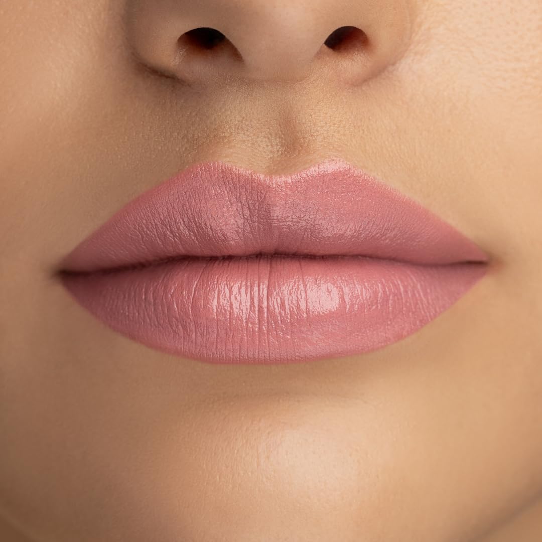 Radiant Professional Advanced Care Lipstick – Velvet Matte Finish with Vitamin E and UVA/UVB Protection – Flamingo Rosy Nude (03)