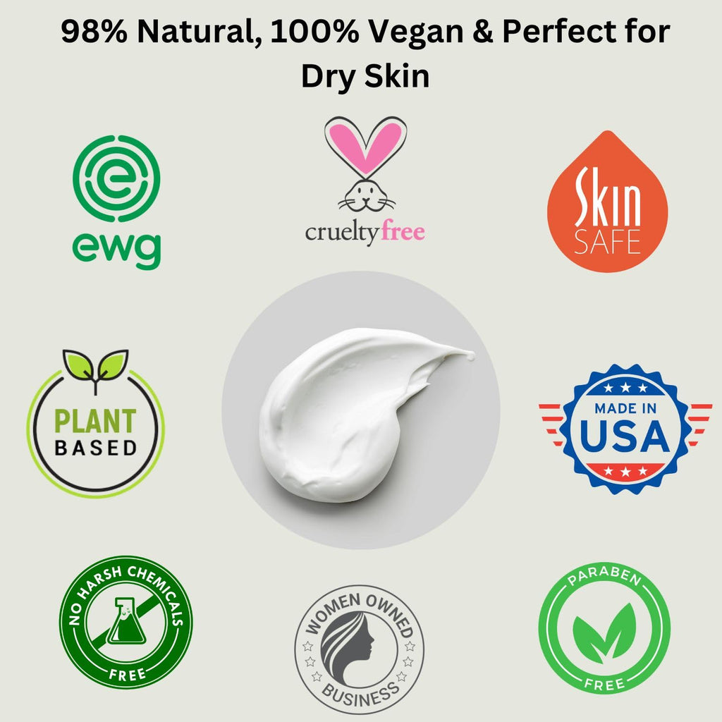 RaGaNaturals Lavender Shea Butter Lotion – 8 oz | Plant-Based, Vegan Moisturizer with Argan, Avocado Oil & Vitamin E