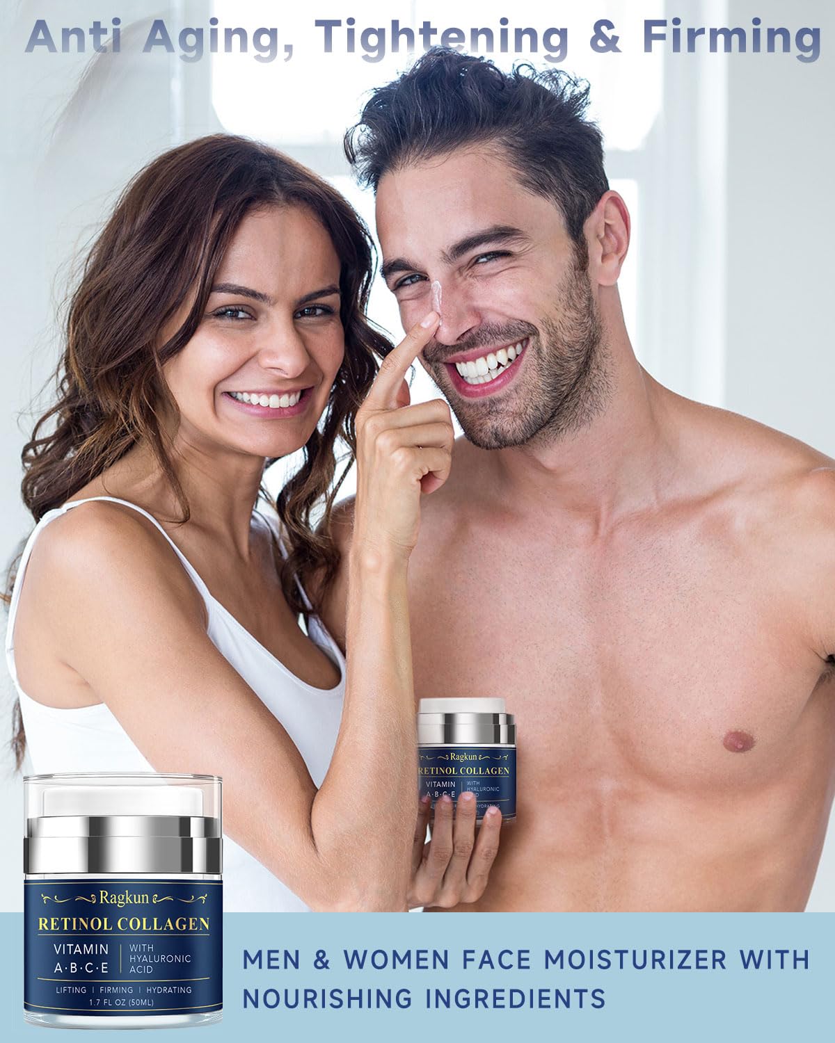 Ragkun Retinol Cream for Face & Neck – Anti-Aging Moisturizer with 1% Retinol
