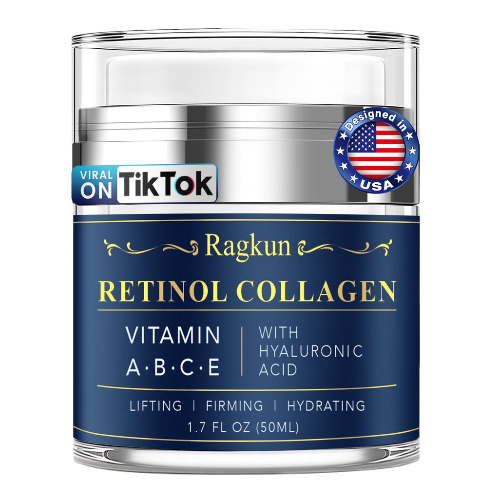 Ragkun Retinol Cream for Face & Neck – Anti-Aging Moisturizer with 1% Retinol