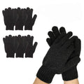 Rainmae 6Pairs Exfoliating Gloves – Premium Black Bath Scrub Mitts
