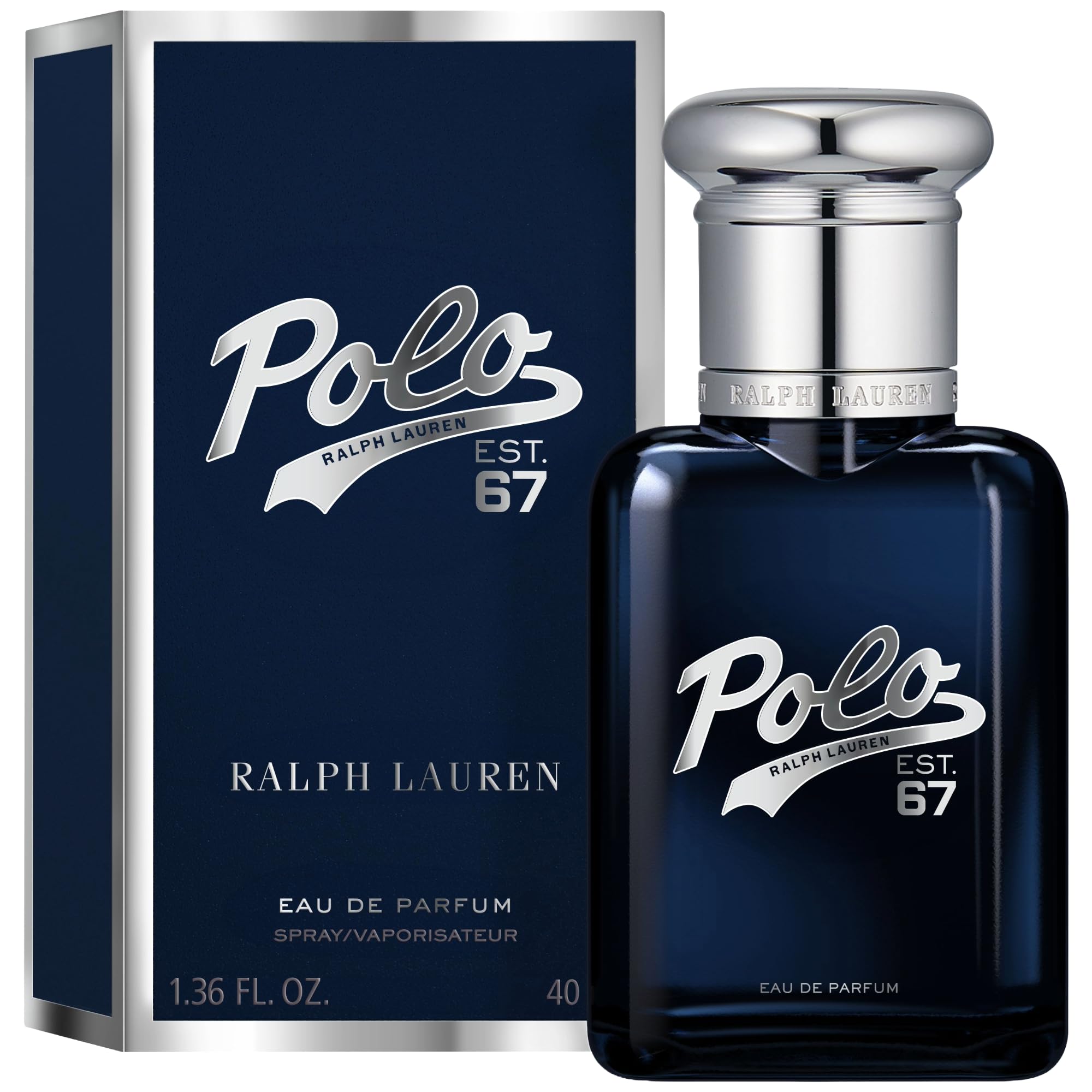 Ralph Lauren Polo 67 Eau de Parfum – Woody Scent with Pineapple, Cedarwood & Benzoin – 1.35 oz