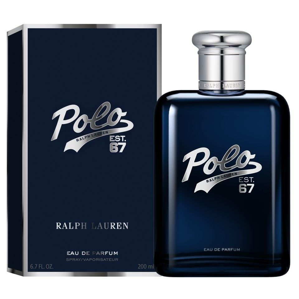 Ralph Lauren Polo 67 Eau de Parfum – Woody Scent with Pineapple, Cedarwood & Benzoin – 6.7 fl oz