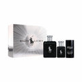 Ralph Lauren Polo Black Eau de Toilette – 3-Piece Gift Set (4.2 oz + Travel 1.35 oz + Deodorant)