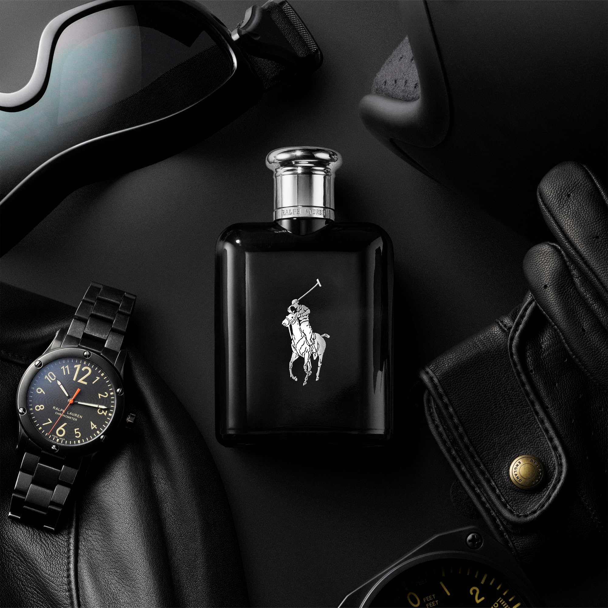 Ralph Lauren Polo Black Eau de Toilette – 3-Piece Gift Set (4.2 oz + Travel 1.35 oz + Deodorant)