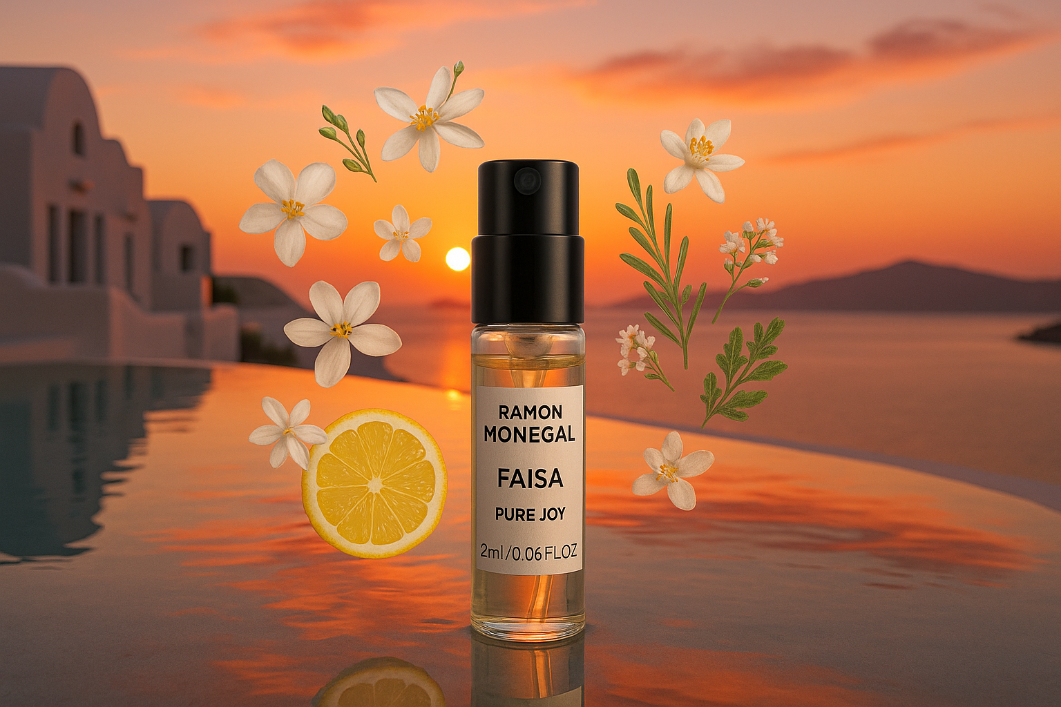 Ramon Monegal Faisa Pure Joy official perfume sample 2ml 0.06 fl.o.z. perfume tester