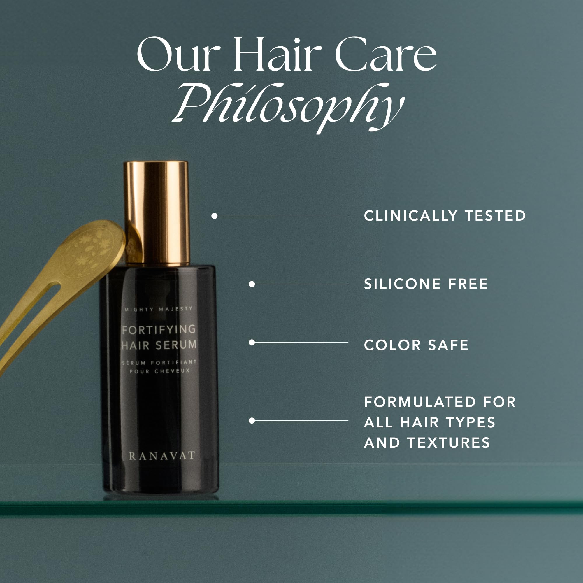 RANAVAT BOTANICS Mighty Majesty Fortifying Hair Serum — Scalp Hydration & Frizz Control