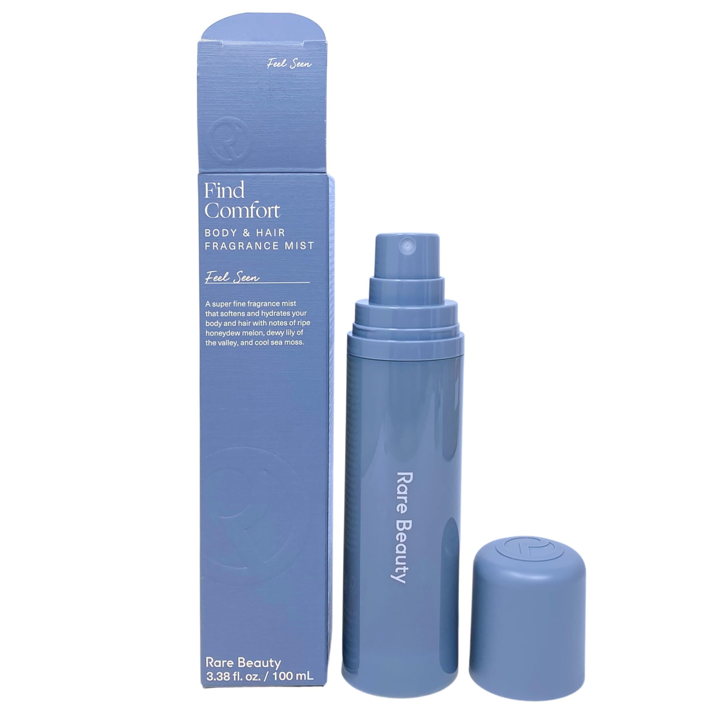 Rare Beauty Find Comfort Body & Hair Fragrance Mist – Feel Seen (3.38 fl oz / 100 mL) | 24h Hydration