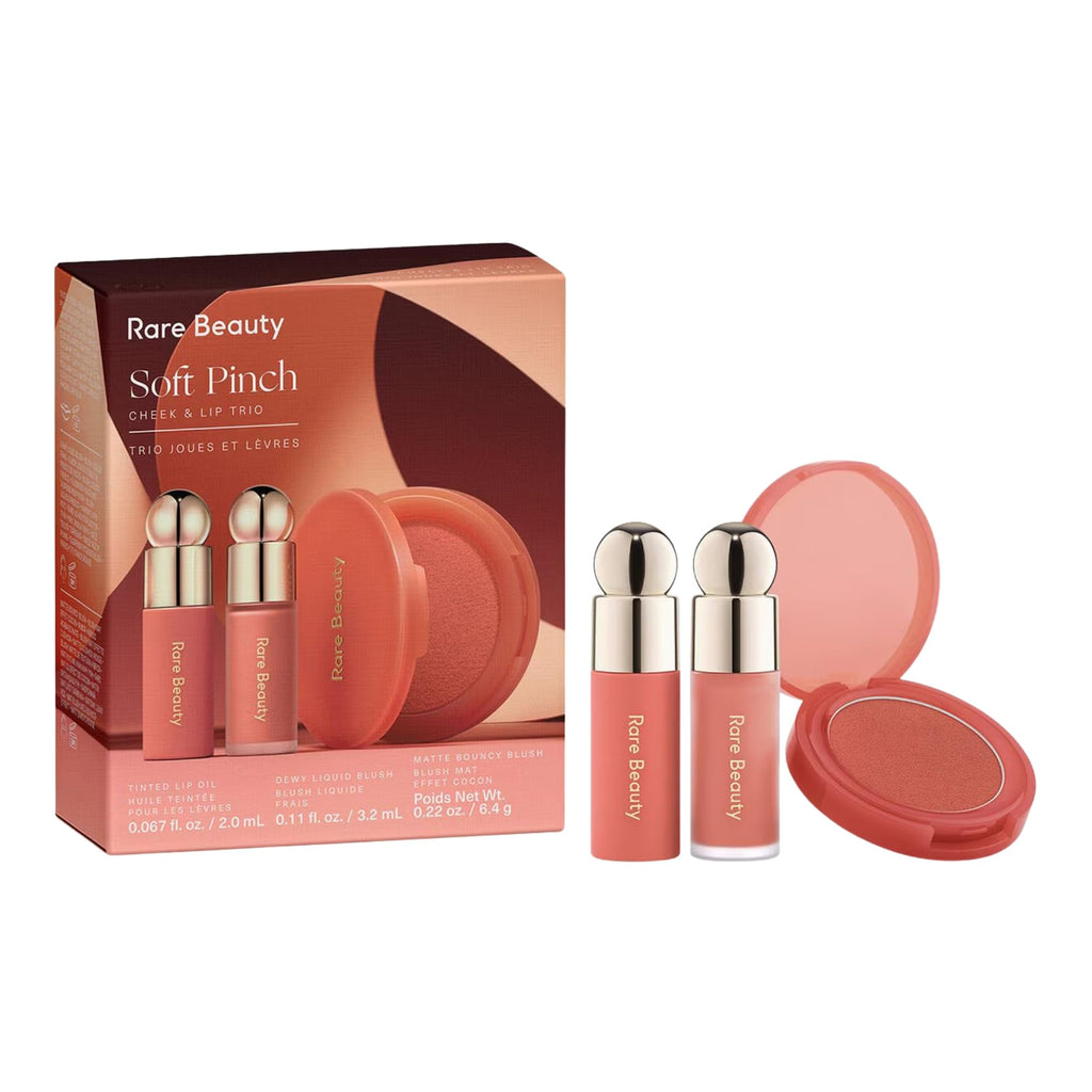 Rare Beauty Soft Pinch Cheek & Lip Trio – Matte Blush, Mini Liquid Blush & Mini Tinted Lip Oil