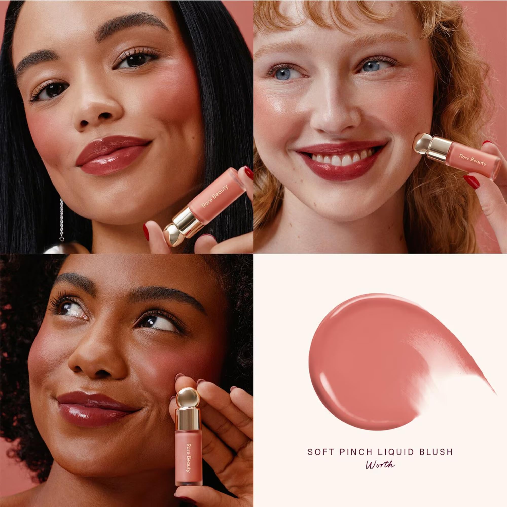 Rare Beauty Soft Pinch Cheek & Lip Trio – Matte Blush, Mini Liquid Blush & Mini Tinted Lip Oil