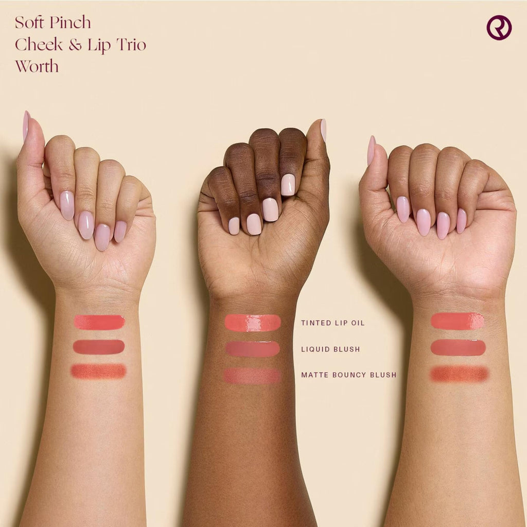 Rare Beauty Soft Pinch Cheek & Lip Trio – Matte Blush, Mini Liquid Blush & Mini Tinted Lip Oil