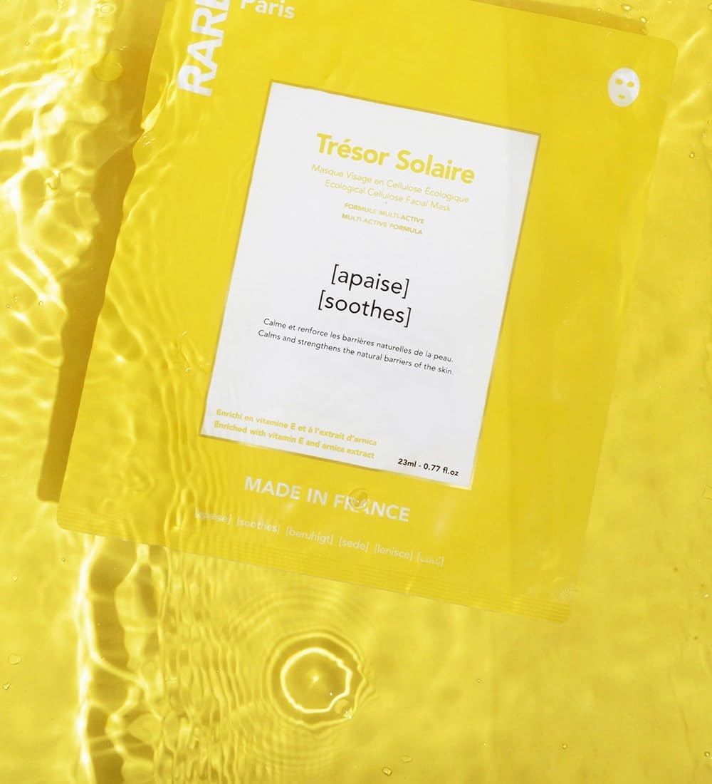 RARE Paris Trésor Solaire Facial Sheet Mask 5 Pack – Soothing & Revitalizing