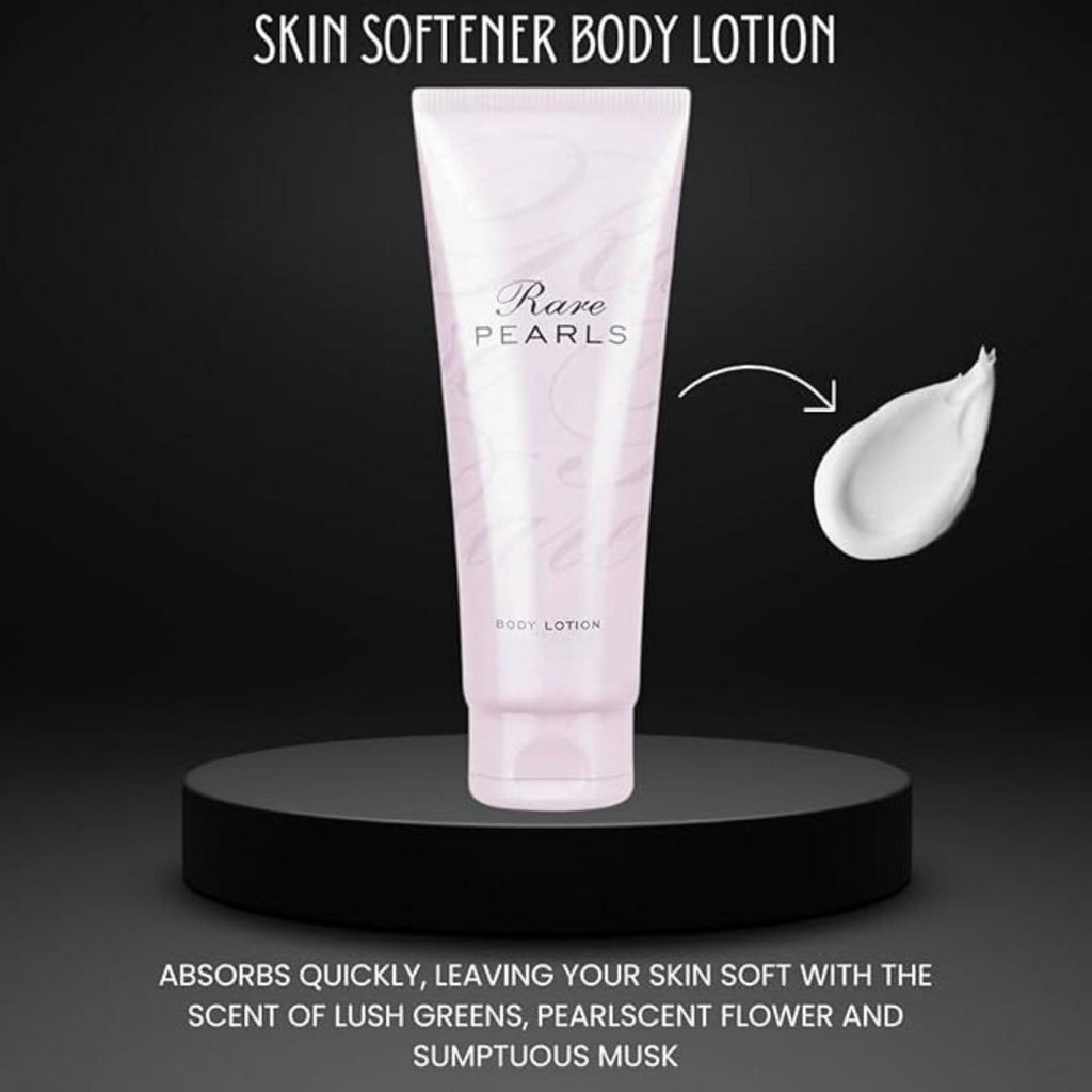Rare Pearls Perfumed Skin Softener Body Lotion 2-Piece Set – 4.23 Fl oz Each | Deep Hydration & All-Day Fragrance