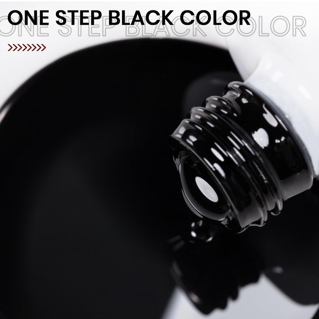 RARJSM Black Gel Nail Polish – No HEMA, 35ml, One-Step UV/LED Cure