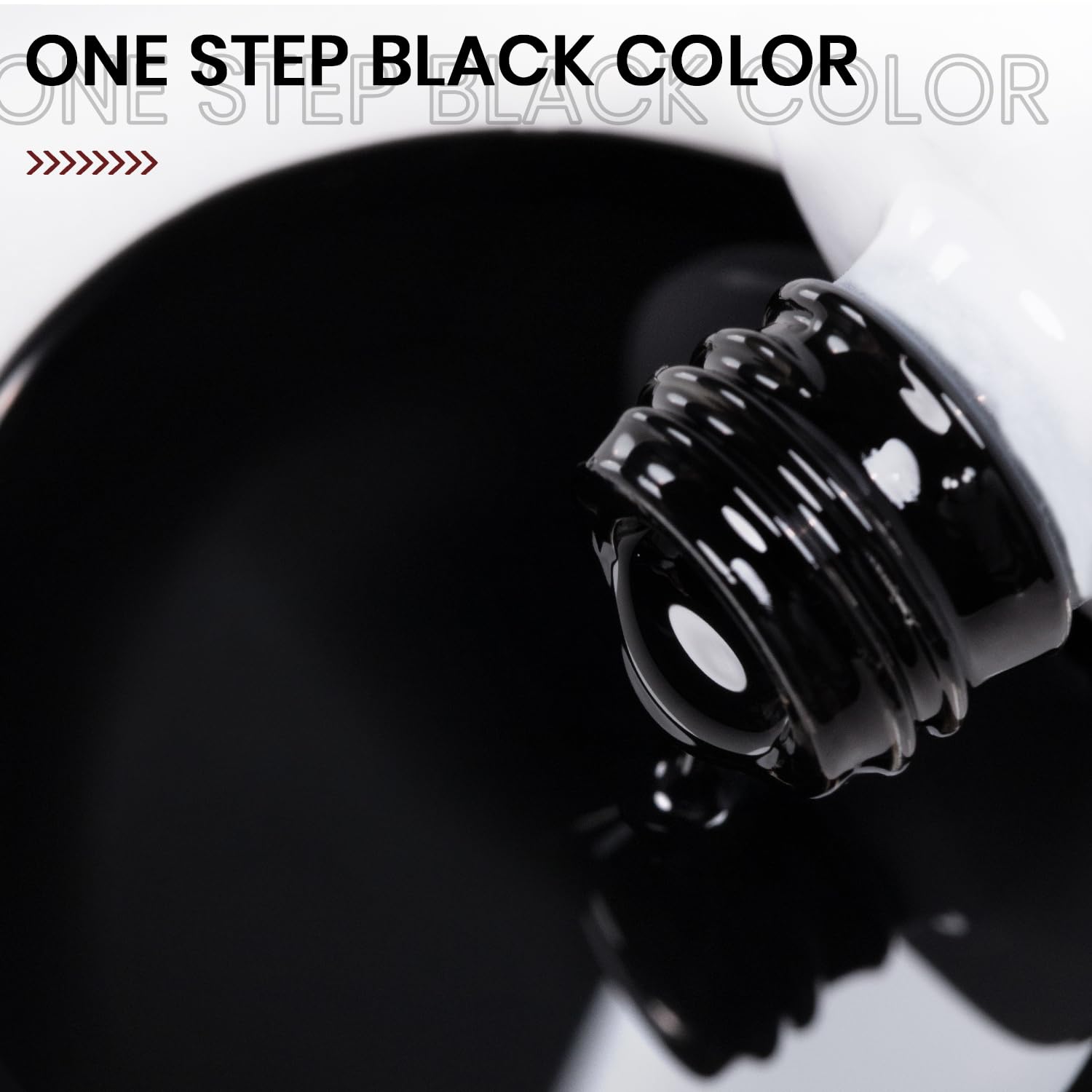 RARJSM Black Gel Nail Polish – No HEMA, 35ml, One-Step UV/LED Cure