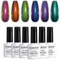 RARJSM Chameleon Gel Nail Polish Set – Multichrome Color Shifting Glitter Gel Polish (6x7.5ml)