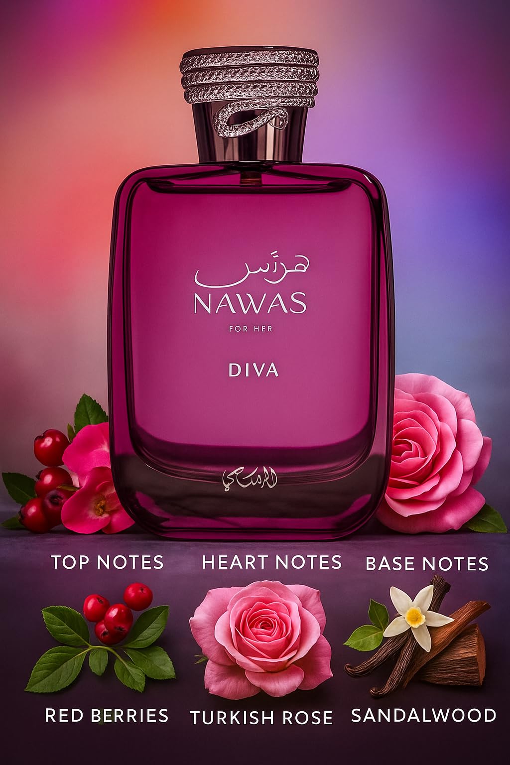 RASASI Hawas Diva Eau de Parfum for Women – 3.4 oz / 100 ml | Amber Floral