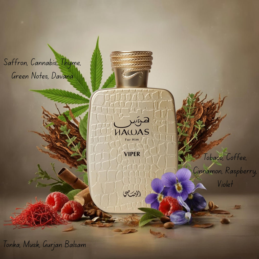 RASASI Hawas Viper Eau de Parfum for Men – 100ml | Oriental & Rich Scent