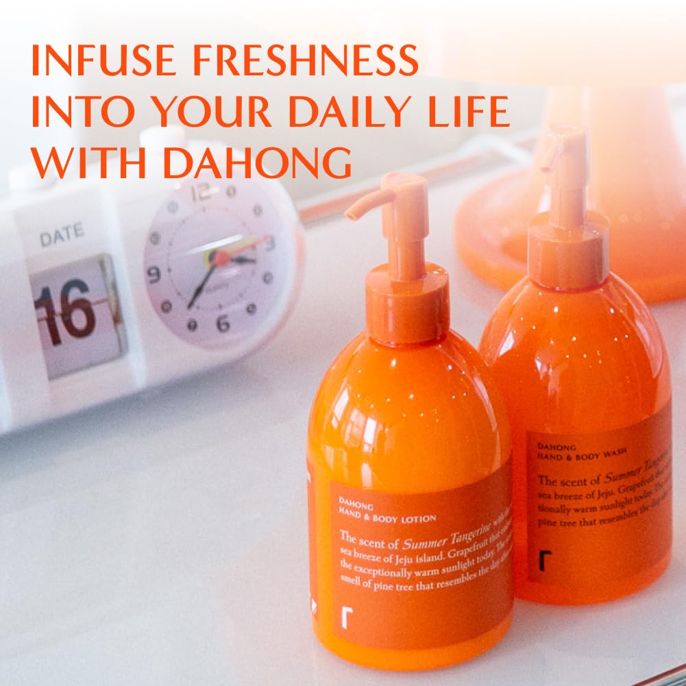 RATAPLAN Dahong Hand & Body Lotion - Vegan Gentle Moisturizer with Tangerine of Jeju Island