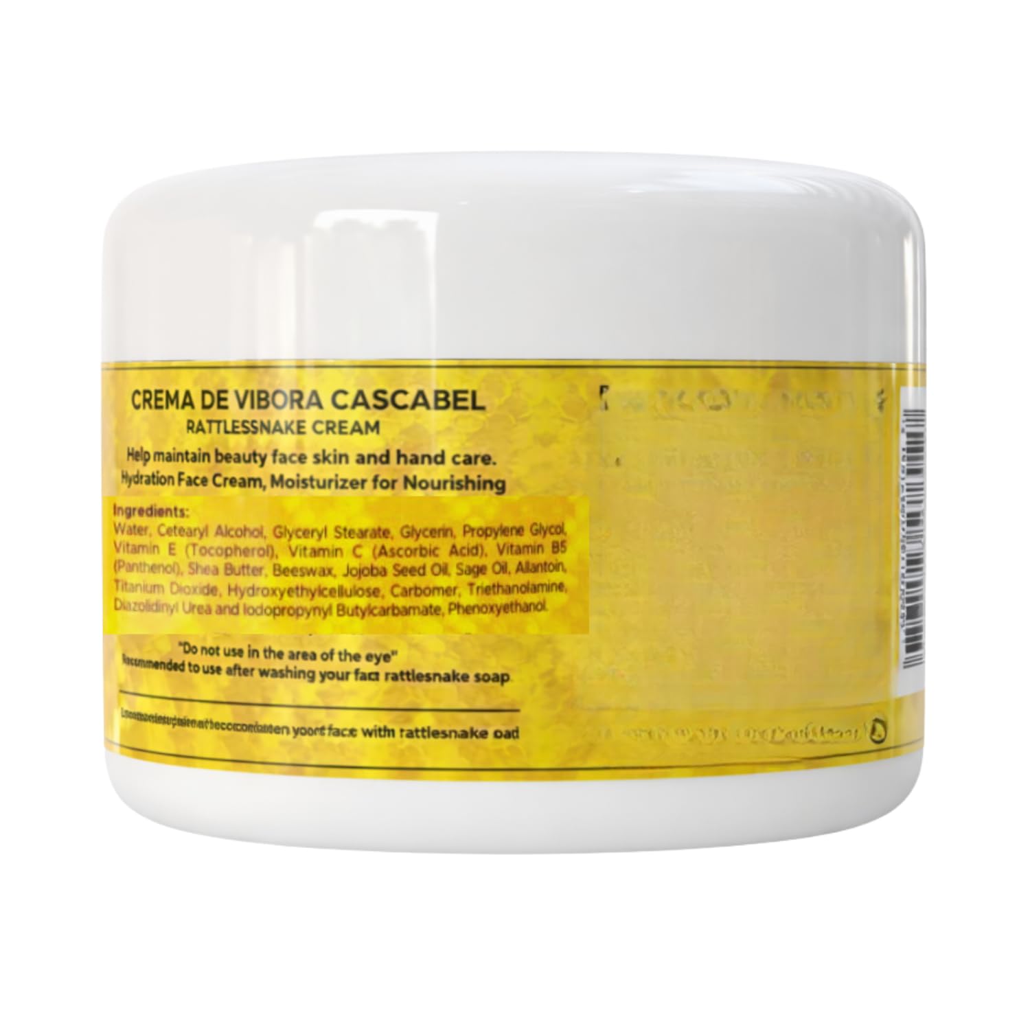 Rattlesnake Venom Cream – Hydrating Moisturizer with Beeswax, Jojoba & Shea Butter – 4 oz
