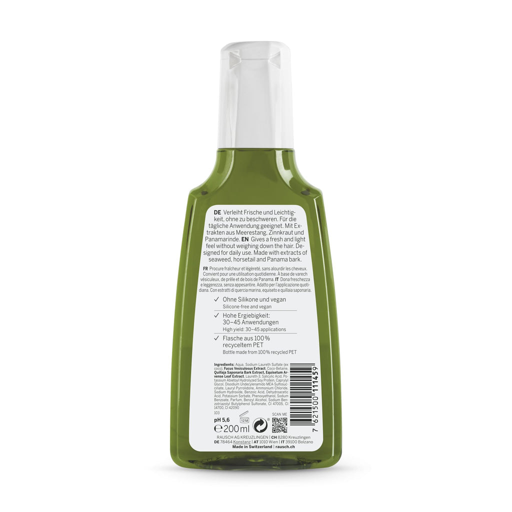 RAUSCH Seaweed Degreasing Shampoo 200 ml – Clarifying Shampoo for Fresh Hair