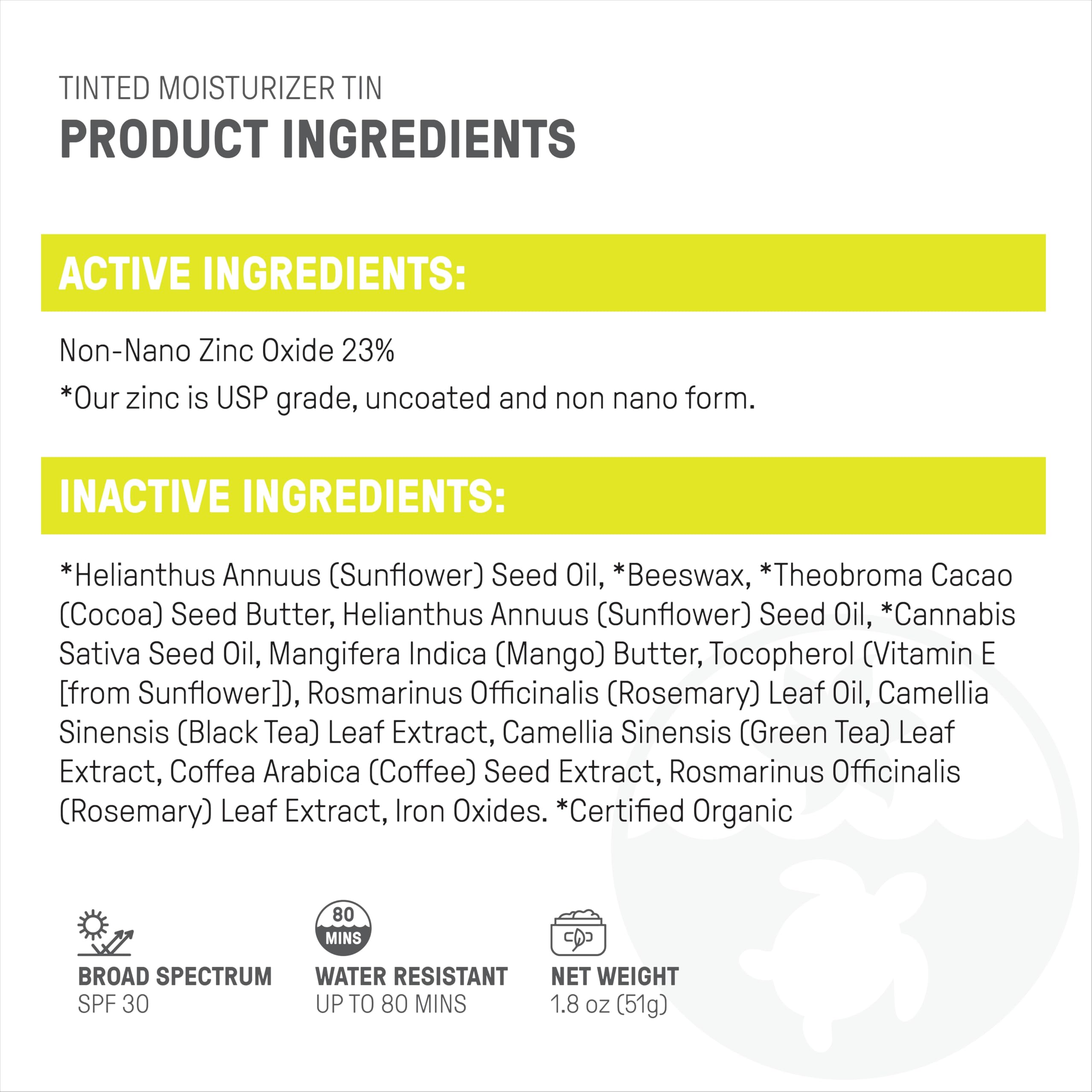 Raw Elements Island Tint SPF 30 - Reef-Friendly Mineral Sunscreen (Pack of 2)