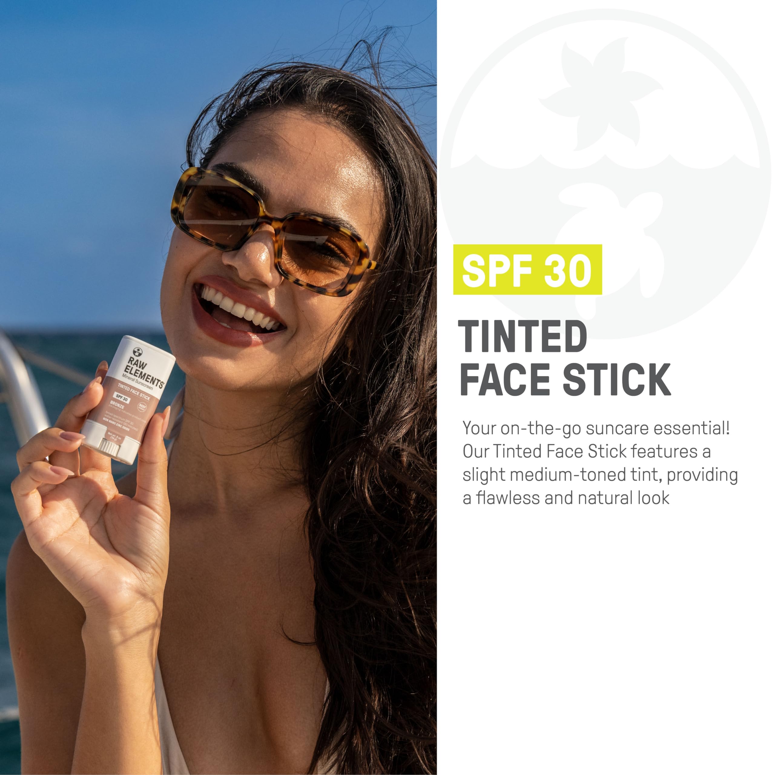 Raw Elements Ultra-Moisturizing Tinted Face Cream SPF 30 | Reef-Friendly Mineral Sunscreen Bronze (Pack of 2)
