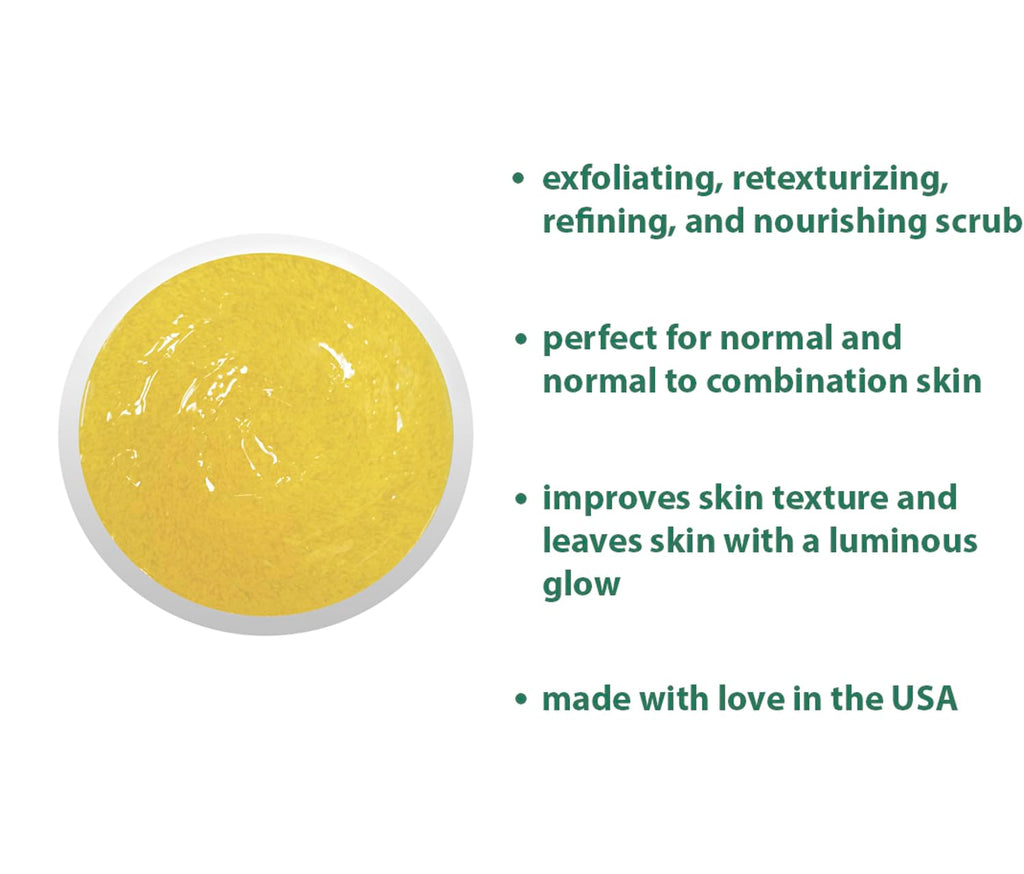 RAYA Pineapple Enzyme Facial Scrub (120) | Exfoliating & Refining for Combination Skin | Pineapple Enzymes + Jojoba Beads