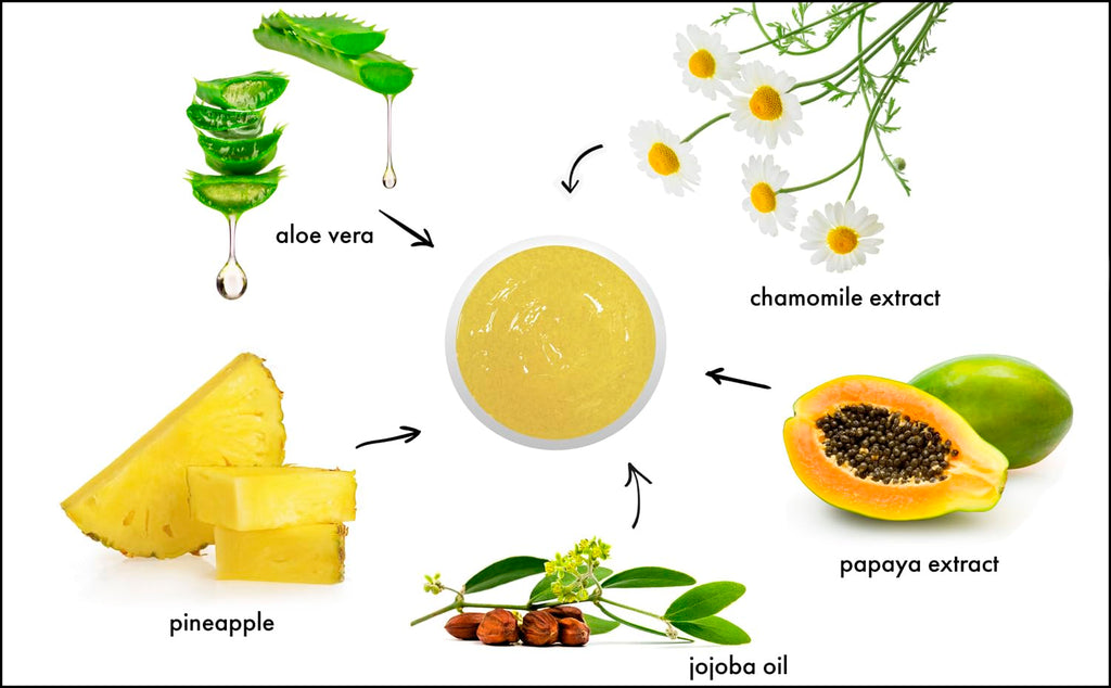 RAYA Pineapple Enzyme Facial Scrub (120) | Exfoliating & Refining for Combination Skin | Pineapple Enzymes + Jojoba Beads