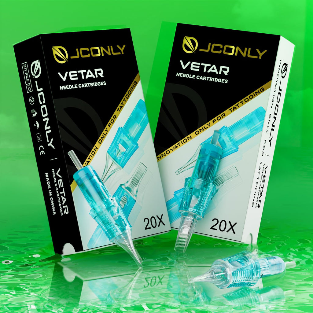 Rayyl VETAR Tattoo Cartridge Needles – 20 Pcs 1027CML Round Liner #10 | Precision, Safety, Durability