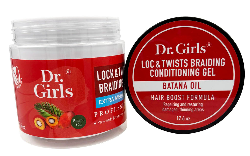 R&B Collection Dr. Girls Braiding Edge Gel – 17.6oz, 48-Hour Hold, Batana Oil