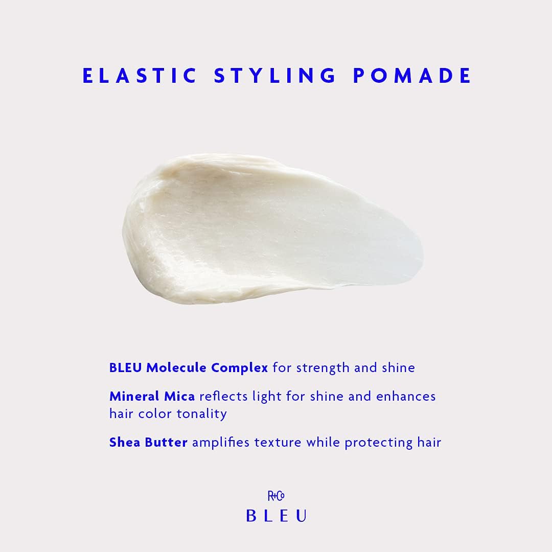 R+Co BLEU Elastic Styling Pomade – Light Hold, Piecey Texture, 1.7 oz