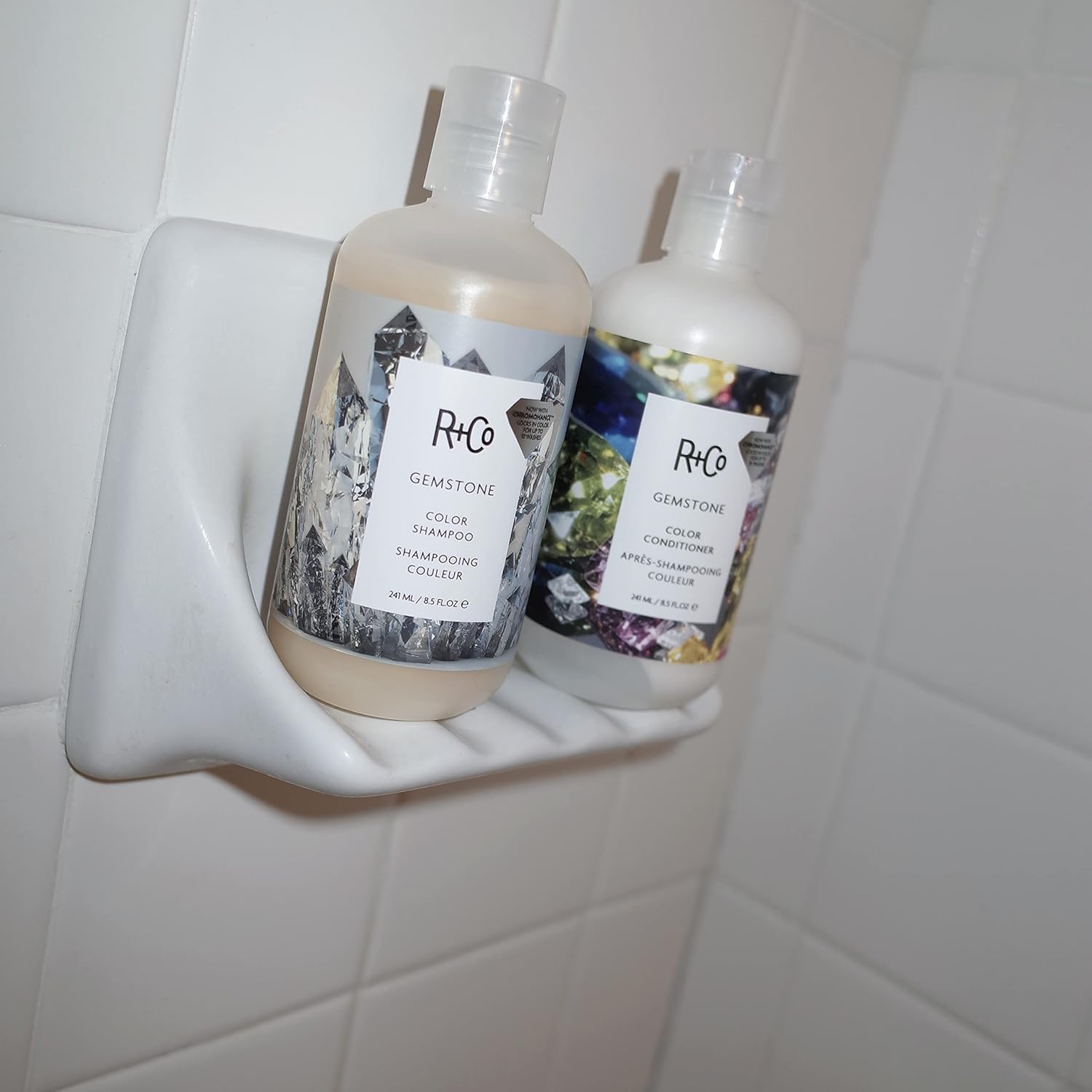 R+Co Gemstone Color Shampoo & Conditioner Set – Color Protection, Nourishment, Vegan & Cruelty-Free | 8.5oz (Pack of 2)