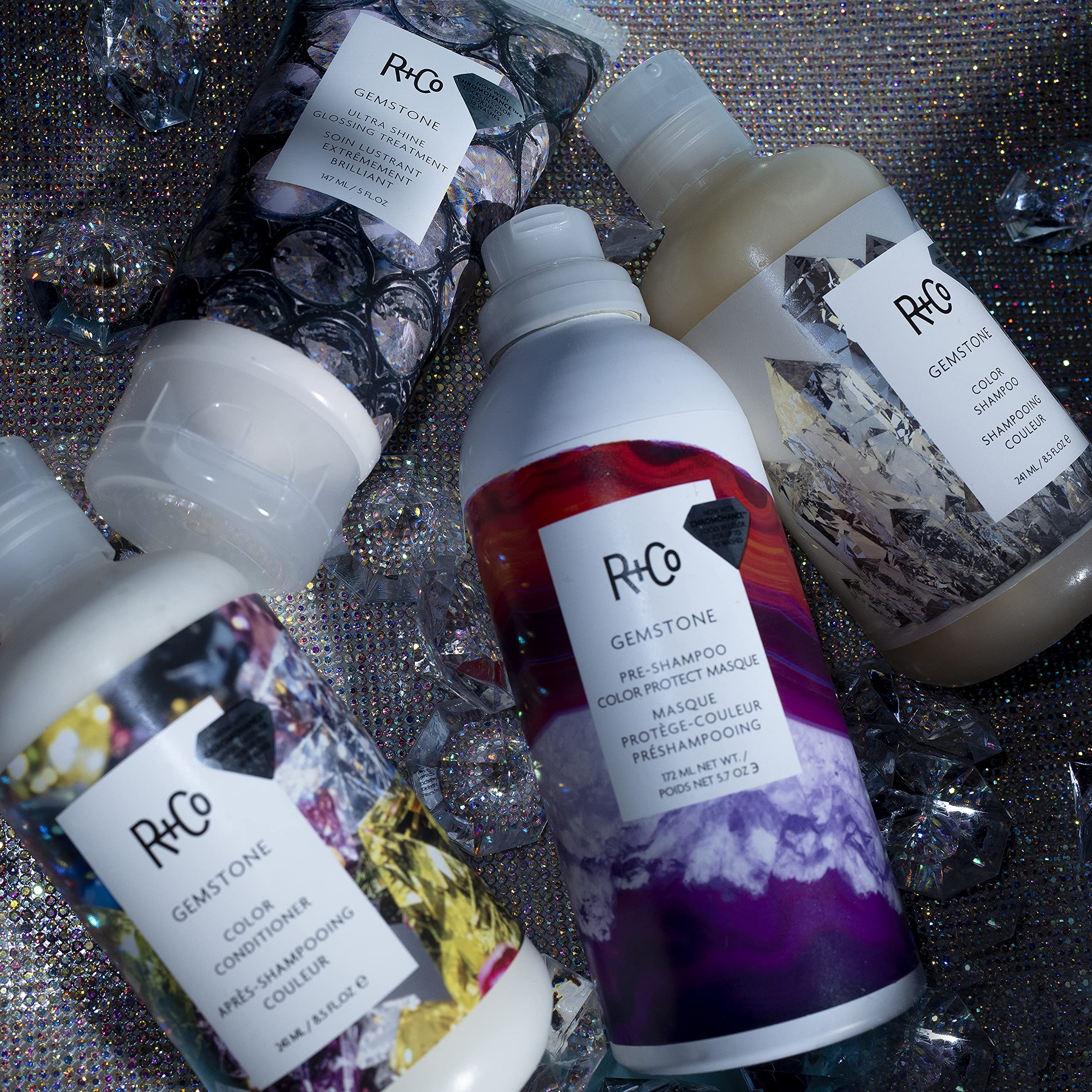 R+Co Gemstone Ultra Shine Glossing Treatment – 147 ml / 5 oz | Deep Hydration & Glass-Like Shine