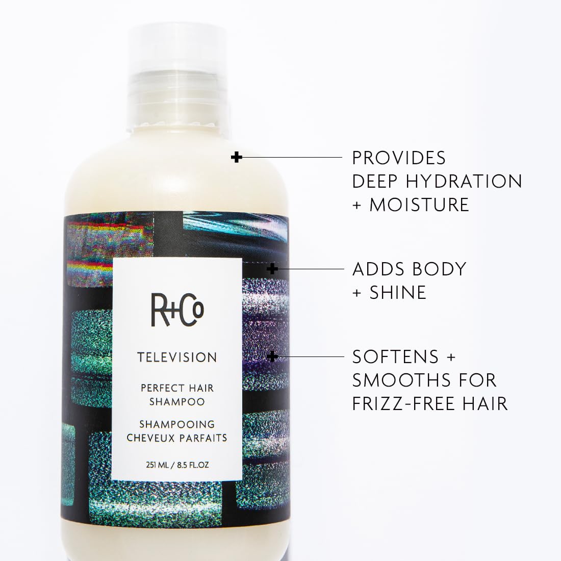 R+Co Television Perfect Hair Shampoo – All Hair Types, Vegan & Cruelty-Free