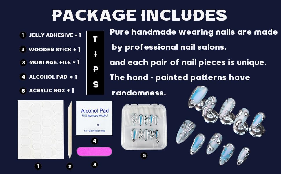 Rdntbeu Handmade Press-On Nails – Medium Stiletto Leopard Print with Rhinestones (Size M)