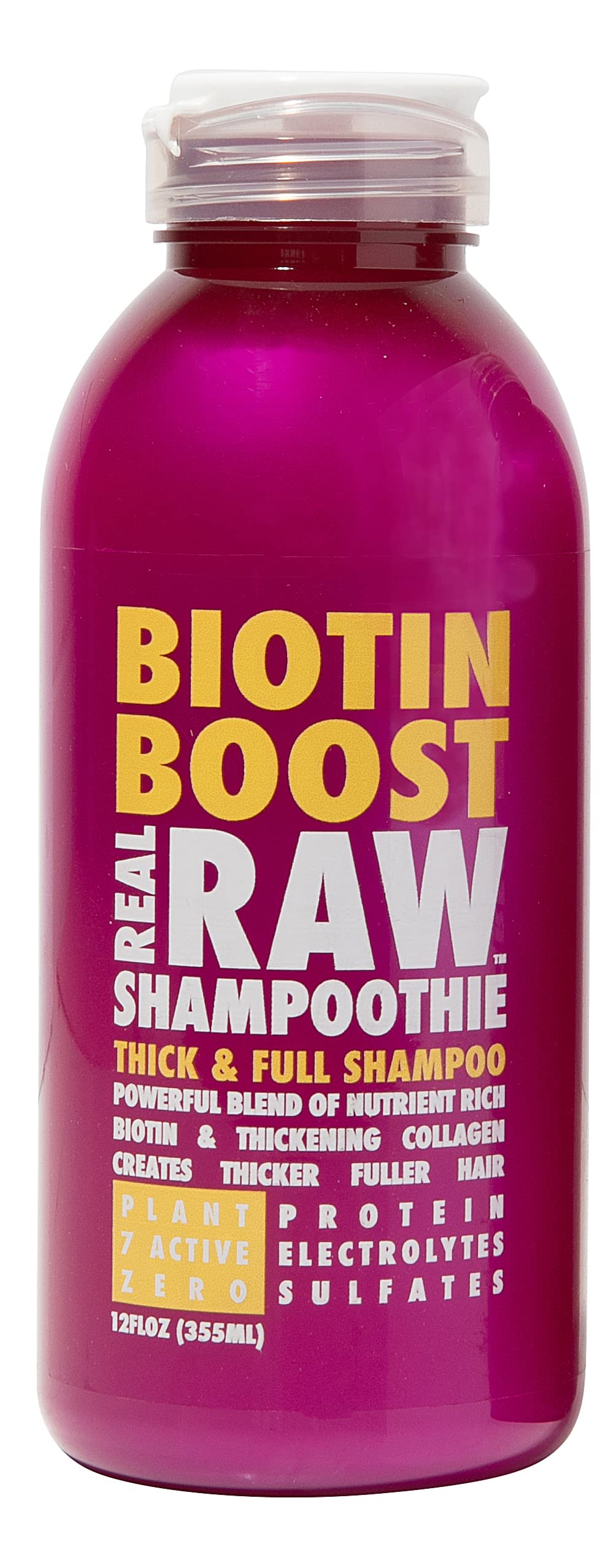 Real Raw Biotin Shampoo – Thick, Fuller Hair with ProVitamin B7 & Coconut Water